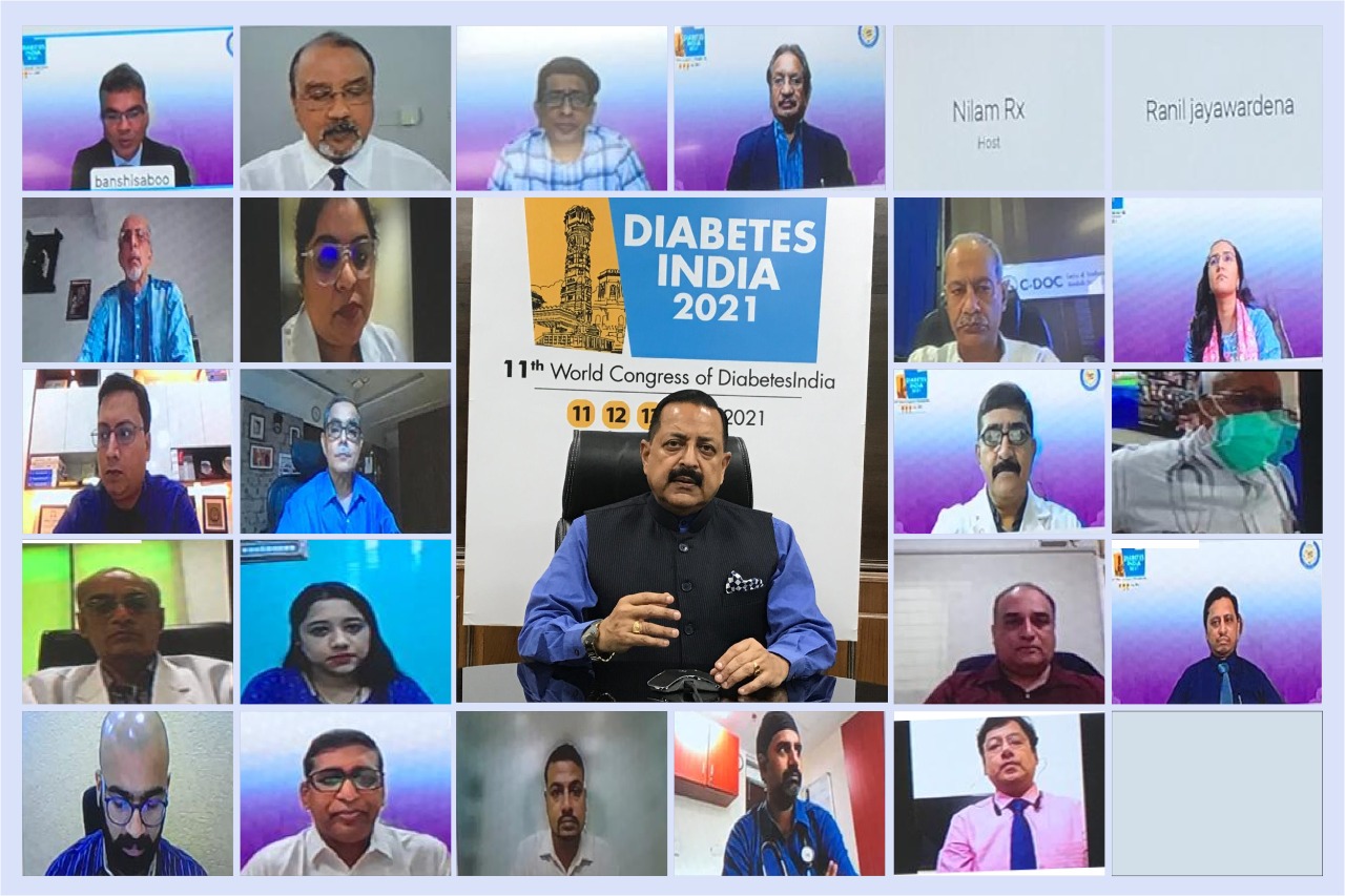 डायबिटीज और कोविड के बीच परस्पर-संबंध के बारे में जागरूकता अभियान चलाएं : डॉ. जितेंद्र सिंह 